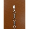 Pulsera de plata 925 con eslabones rectangulares tipo barra y rombos