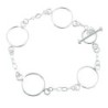 Pulsera Plata 925 Círculos | Jazmín Joyas Guatemala