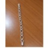 Pulsera de plata 925 con eslabones de óvalo alargado y hexágono