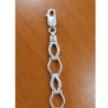 Pulsera de plata 925 con eslabones de óvalo alargado y hexágono