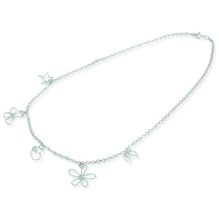 Collar Plata 925 Mariposa Corazon - Modelo 210001