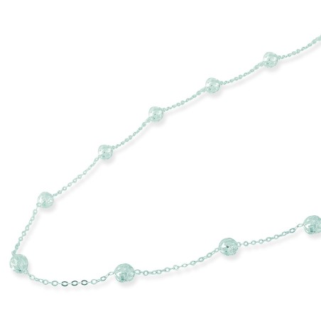 Collar Plata 925 Bolitas 40Cm 6Mm - Modelo 210008