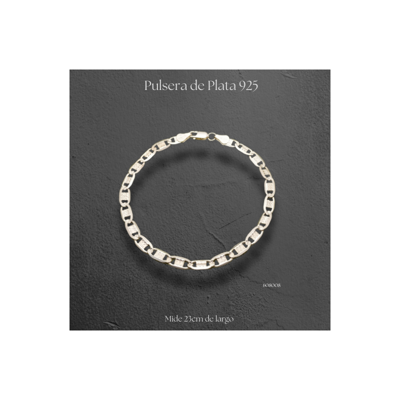 Pulsera de plata 925 para caballero Gucci