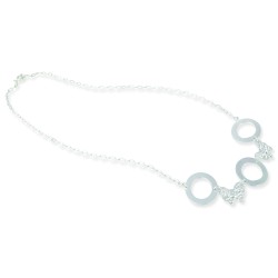Collar Mariposas Y Círculos 45Cm - Modelo 210013