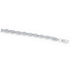Pulso Salomónico Gruesa Caballero Plata 925 | Jazmín Joyas Guatemala