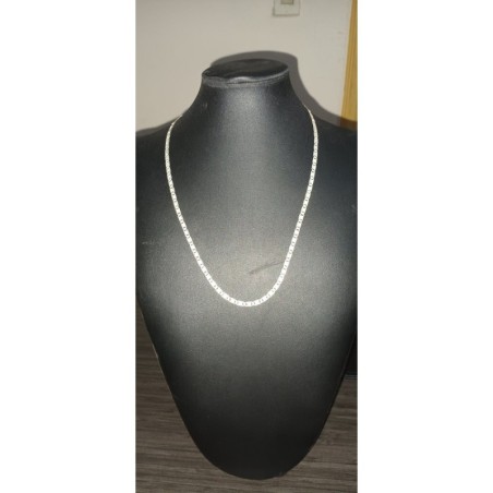 Cadena Plata 925 Gucci C/Pave 55Cm 4Mm | Jazmín Joyas Guatemala