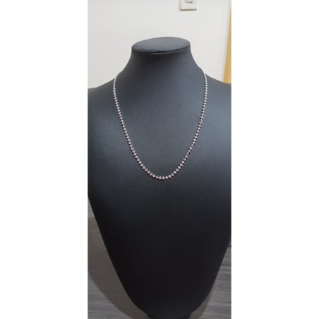 Cadena Plata Italiana 925 Trébol 50Cm De Largo Y 3Mm De Ancho | Jazmín