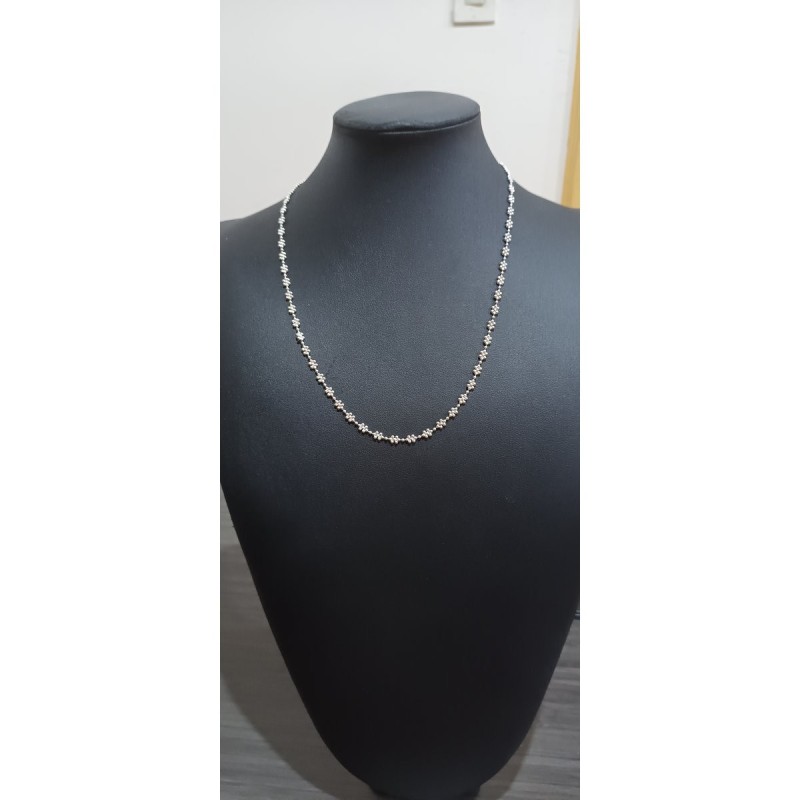 Cadena Plata Italiana 925 Flores 45Cm | Jazmín Joyas Guatemala