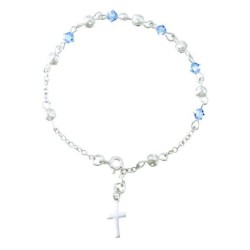 Pulsera Plata 925 Y Swarovski Azul | Jazmín Joyas Guatemala