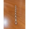 Pulsera de plata 925 con eslabones rectangulares tipo barra y rombos